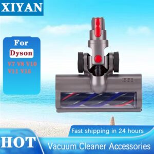 Motorized Floor Brush Head Tool For Dyson V8 V7 V10 V11 Vacuum Cleaner Soft Sweeper Roller Head Floor Brush Replacement