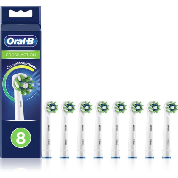 Oral B Cross Action CleanMaximiser testine di ricambio per spazzolino 8 pz