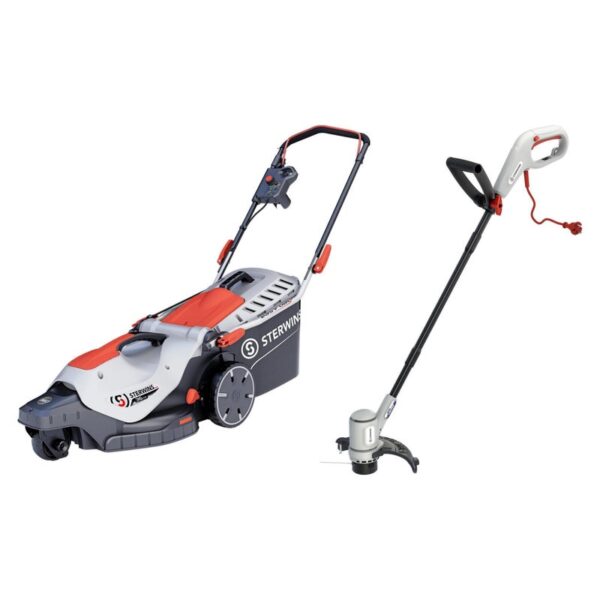 Tagliaerba elettrico a spinta STERWINS + Tagliabordi 220-240 V