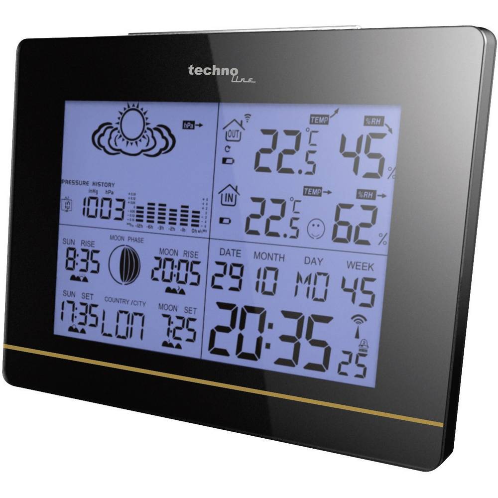 Techno Line Technoline WS 6750 Stazione meteo digitale senza fili Previsione per 12 - 24 ore