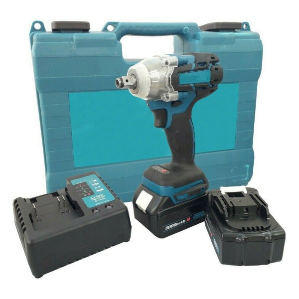 Trade Shop - Avvitatore Impulsi Svita Avvita Bulloni Auto Camper Doppia Batteria 20 V 1/2"